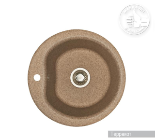 Мойка кухонная Акватон Мида 51 см терракотовый